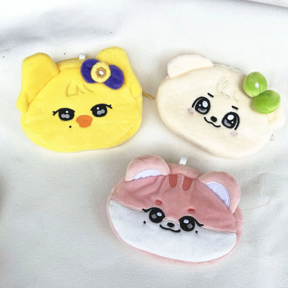Cute Cartoon Coin Bags Kpop IVE MINIVE PARK Plush Embroider Coin Pouch