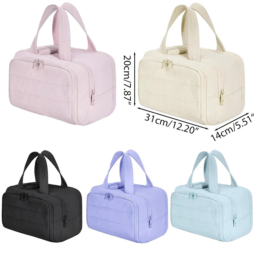 Large Capacity Cosmetic Bag Travel Wash Handbag Makeup Pouch Waterproof Toiletries Organizer