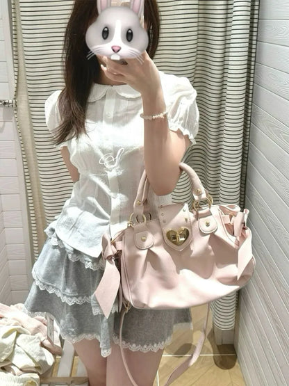 Japanese Style Soft Casual Crossbody Bag