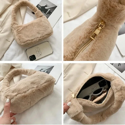 Soft Winter Ladies Clutch Handbag